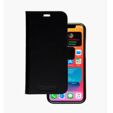Lynge - Custodia in Pelle per iPhone 12 Pro Max - Nero