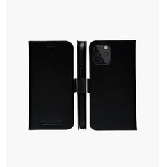 Lynge - Custodia in Pelle per iPhone 12 Pro Max - Nero