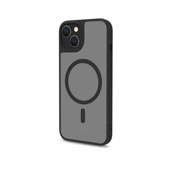 MAGMATT - Cover morbida trasparente con bordi effetto opaco compatibile con la tecnologia Magsafe per Apple iPhone 14