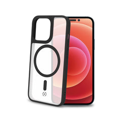 MAGMATT - Cover morbida trasparente con bordi effetto opaco compatibile con la tecnologia Magsafe per Apple iPhone 14 Pro