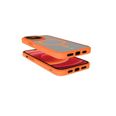 MAGMATT - Cover morbida trasparente con bordi effetto opaco compatibile con la tecnologia Magsafe per Apple iPhone 14 Pro