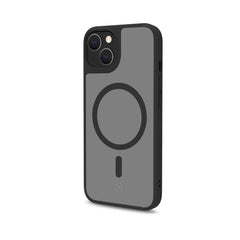 MAGMATT - Cover morbida trasparente con bordi effetto opaco compatibile con la tecnologia Magsafe per Apple iPhone 14 Plus