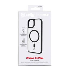MAGMATT - Cover morbida trasparente con bordi effetto opaco compatibile con la tecnologia Magsafe per Apple iPhone 14 Plus