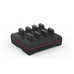8 bay 8675i battery charger with power supply (50121666-001). Charges battery only when removed from 8675i. Region-specific cord must be ordered separately
