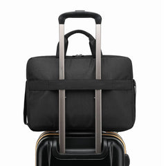 MESSENGERBAG - Borsa per Laptop, compatibile fino a 15.6", due tasche interne, tracolla e maniglia, fascia per trolley, imbottitura interna