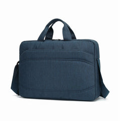 MESSENGERBAG - Borsa per Laptop, compatibile fino a 15.6", due tasche interne, tracolla e maniglia, fascia per trolley, imbottitura interna