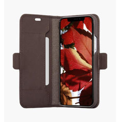 Milano - Custodia in pelle Saffiano per iPhone12/12 Pro - Marrone