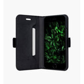 Milano - Custodia in Pelle Saffiano per iPhone SE/8/7/6 - Nero