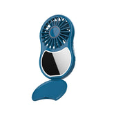 MUITOMAS- Ventolina con specchio e luce led blu ottanio
