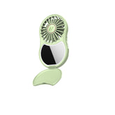 MUITOMAS- Ventolina con Specchio e luce Led verde salvia