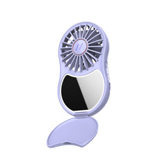 MUITOMAS- Ventolina con Specchio e luce Led lilla