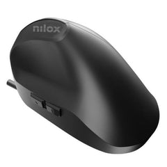 NILOX TECH - Mouse ottico verticale, connessione USB-A, 3600DPI, 6 tasti, lunghezza cavo 1,5 mt