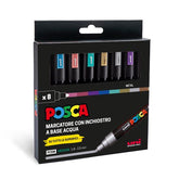 POSCA MEDIO - ASTUCCIO 8 MARCATORI