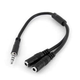 Adattatore jack 3.5mm Maschio a 2 Femmine