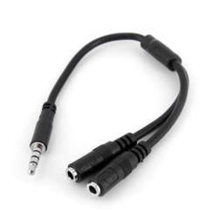 Adattatore jack 3.5mm Maschio a 2 Femmine