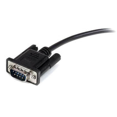 Cavo seriale diretto RS232 DB9 da 3m nero - M/F