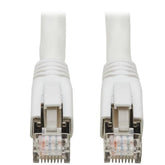 Tripplite cavo Ethernet S/FTP schermato certificato Cat8 25G/40G (RJ45 M/M), PoE, bianco, 1,83 m - N272-006-WH