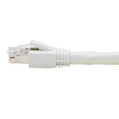 Tripplite cavo Ethernet S/FTP schermato certificato Cat8 25G/40G (RJ45 M/M), PoE, bianco, 7,62 m - N272-025-WH