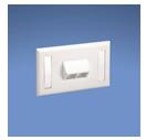 PLACCA PER 2 PRESE NETKEY BIANCA