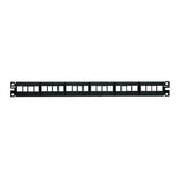 PANNELLO 1U PER 24 RJ45U NETKEY NERO