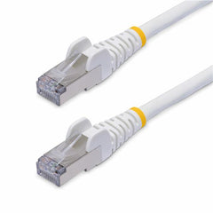 Cavo Ethernet CAT8 bianco da 2m, RJ45 Snagless, 25G/40G, 2000MHz, 100W PoE++, S/FTP, cavo lan in rame puro 26AWG, LSZH, cavo patch di rete schermato con rilievi di trazione, testat