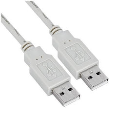 NILOX TECH - Cavo con connettore USB-A 2.0 a connettore USB-A 2.0, maschio a maschio, lunghezza cavo 1.8 mt, velocità max trasferimento: 480 Mbit/s, schermato