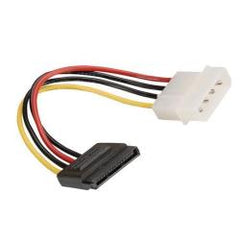 NILOX TECH - Cavo alimentazione con connettore SATA 15pin M to 5.25" 4pin M 0.15m, lunghezza cavo 15 cm