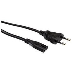 NILOX TECH - Cavo alimentazione con connettore IEC C7 a connettore CEI 23-16/VII, lunghezza cavo 1.8 mt, spina tripolare italiana 10A, femmina a maschio
