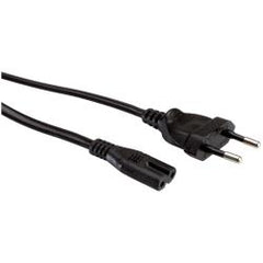 NILOX TECH - Cavo alimentazione con connettore IEC C7 a connettore CEI 23-16/VII, femmina a maschio, lunghezza cavo 5 mt