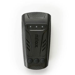 NILOX - Action Cam da bicicletta 3 in 1: Action cam + Luce + Clacson, action cam Full HD, luce integrata ultra luminosa, clacson con 5 suoni diversi, batteria di lunga durata