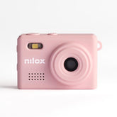 NILOX - Mini Action Cam portachiavi modello Retrò, registra video e audio, scatta foto, dotata di cinque filtri selezionabili, risoluzione HD, cavo Type-C, ricaricabile