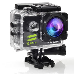 NILOX - Action Cam XFIGHT, video in Full HD, foto fino a 12mp, display LCD 2", Wi-Fi integrato, accessori in confezione