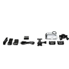 NILOX - Action Cam XMIC con microfono wireless, risoluzione fino a 5K, doppio display da 2" a colori, connettività e archiviazione WIFI, accessori in confezione
