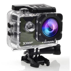 NILOX - Action Cam XSNAP2, video in alta definizione fino a 4K, foto nitide fino a 16MP, display LCD da 2", connessione Wi-Fi, resistenza con impermeabilità fino a 30 metri