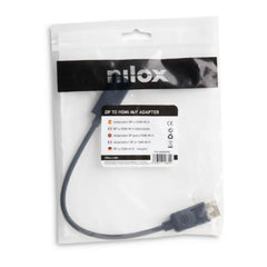 NILOX TECH - Adattatore/Convertitore con connettore Display Port maschio a HDMI femmina