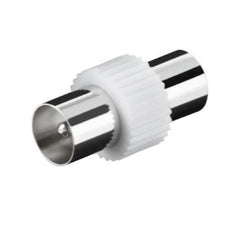 NILOX TECH - Adattatore coassiale con connettore RCA a connettore RCA, maschio a maschio, lunghezza cavo 0.3 mt