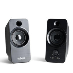 NILOX TECH - Altoparlante con connessione USB con microfono, potenza audio 3 watt x 2, funzioni AUX IN, jack cuffie / MIC, controllo volume.