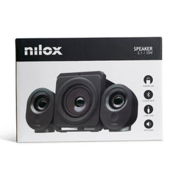 NILOX TECH - Altoparlanti Bluetooth con Radio FM, potenza audio 35 Watt, Subwoofer, presa USB e Micro Sd, presa audio AUX