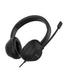 NILOX TECH - Cuffia con connessione USB, microfono rotante, controllo volume, cuscinetti morbidi, lunghezza cavo 1.8 mt