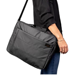 NILOX TECH - Borsa per Notebook/Laptop 15.6", 3 ampi scomparti, cerniera rinforzata, manico e tracolla, nastro per trolley