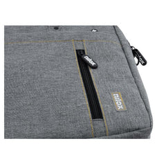 NILOX TECH - Borsa per Notebook/Laptop 15.6", 4 ampi scomparti, aggancio trolley, manico e tracolla, tasche aggiuntive