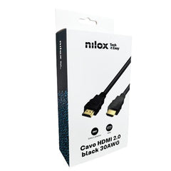 NILOX TECH - Cavo DisplayPort 1.4, lunghezza 2 metri (pack Retail)