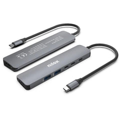 NILOX TECH - Docking USB-C slim 6in1
