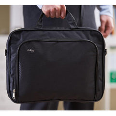 NILOX TECH - Borsa per Notebook/Laptop fino a 16", interni rinforzati, 2 ampi scomparti, tasca esterna, manico e tracolla