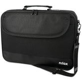 NILOX TECH - Borsa per Notebook/Laptop fino a 15.6'', aggancio trolley, 2 ampi scomparti, manico e tracolla, interni rinforzati, tasca esterna, aggancio trolley