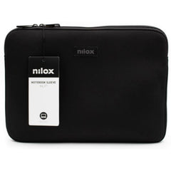 NILOX TECH - Custodia sleeve per Laptop fino a 14.1", cerniera in metallo, interni anti graffio, interni rinforzati