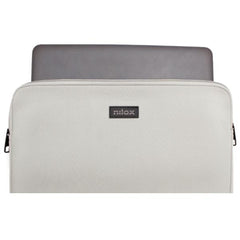 NILOX TECH - Custodia sleeve per Laptop fino a 14.1", cerniera in metallo, interni anti graffio, interni rinforzati