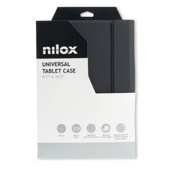 NILOX TECH - Custodia universale a libro slim per Tablet da 9.7" a 10.5" dimensione display, sistema di chiusura con lembo magnetico, 3 angoli di inclinazione