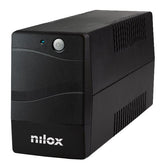 NILOX TECH - UPS Premium Line INTERACTIVE 1500VA, connessione USB, 2 Prese d’uscita protette da blackout, Stabilizzazione Tensione tramite AVR, capacità batteria 9Ah