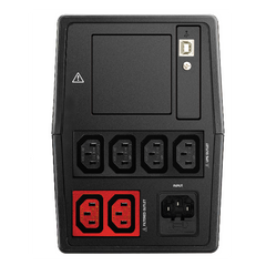 NILOX TECH - UPS Premium Line INTERACTIVE 2000VA, connessione USB, 4 Prese d’uscita protette da blackout e 2 da sovratensioni, stabilizzazione tensione tramite AVR, batteria 9Ah